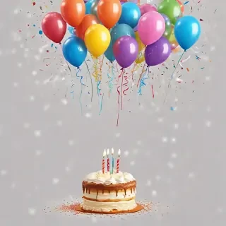 happy birthday transparent background
