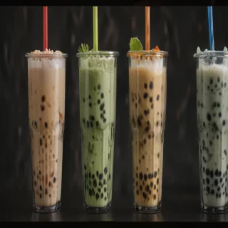 boba tea background