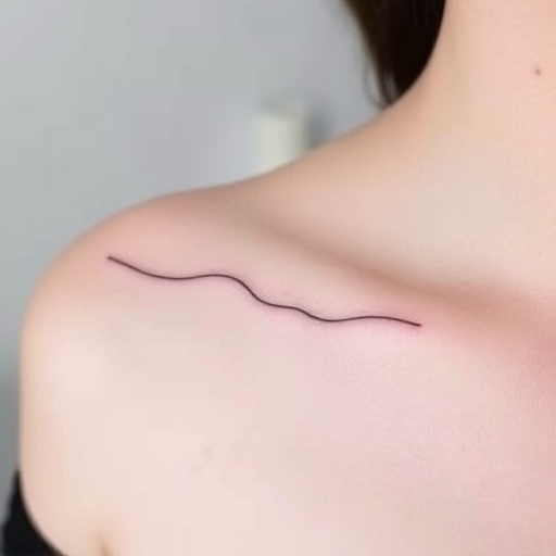 Minimalist fine line tattoo dubbed "Whisper Lines" using subtle single-needle technique to create graceful contours and barely-there outlines for a delicate ethereal effect