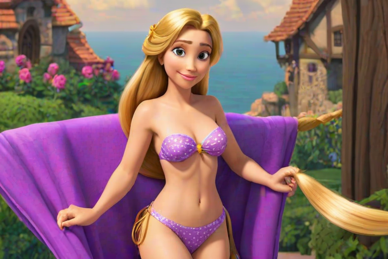 rapunzel in bikini