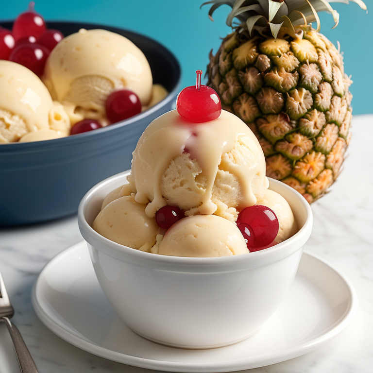 pineapple upside down cake ice cream