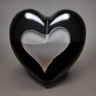 black heart transparent