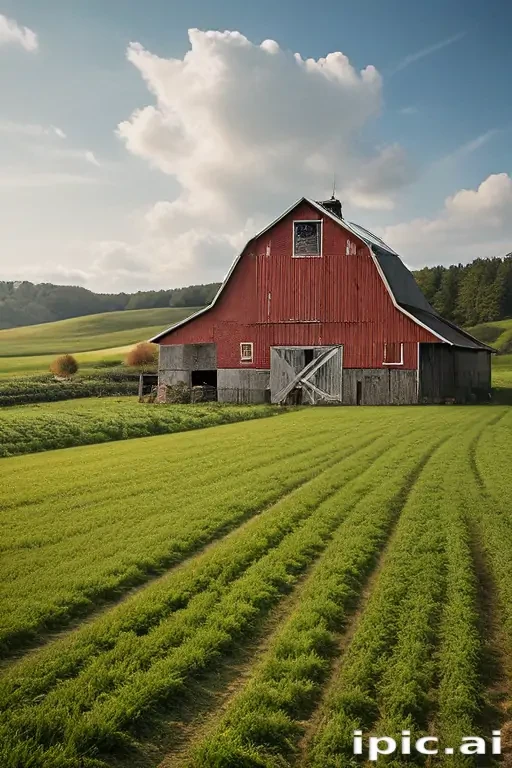 background of a farm