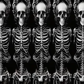 skeleton background