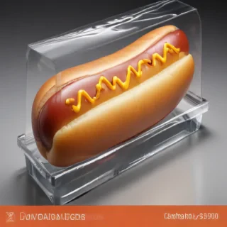 transparent hot dog