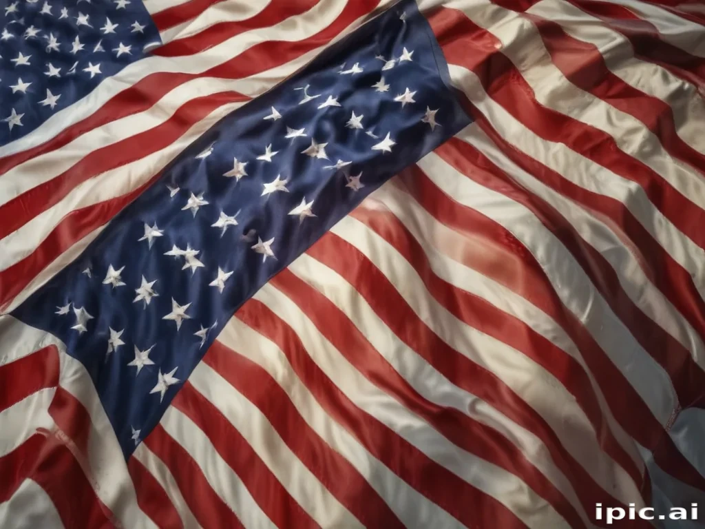 american flag aesthetic