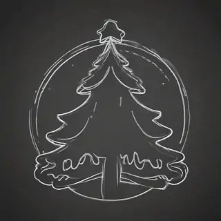 christmas outline