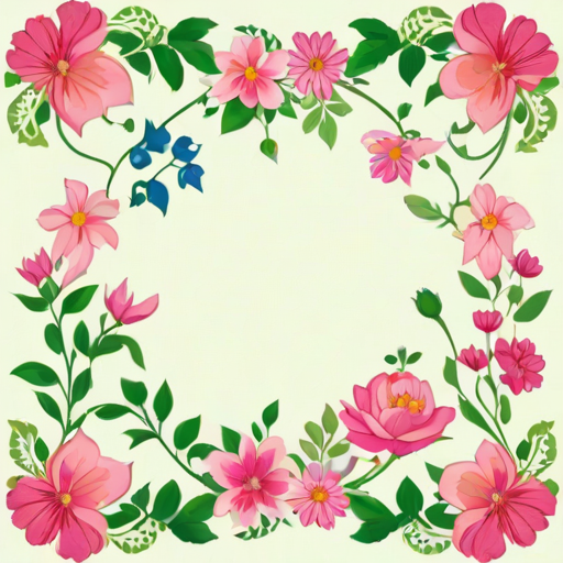floral borders clipart