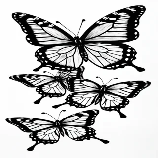 butterfly drawling