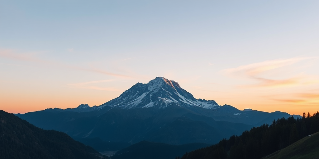 Create a high-resolution image of a serene mountain landscape at sunrise with soft pastel colors in the sky, using a Canon EOS R5, 24mm lens, f/8 aperture, ISO 100, and a wide-angle view to capture the expansive scenery.