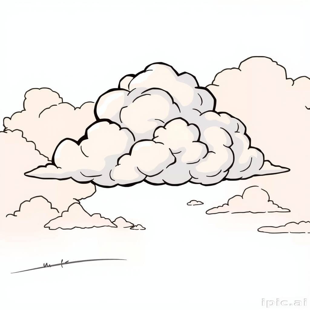 cartoon cloud drawing