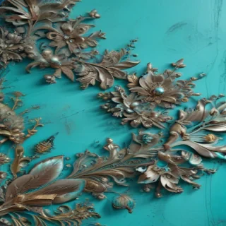 turquoise background
