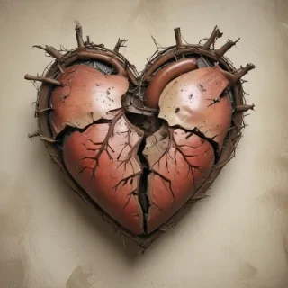 broken heart aesthetic