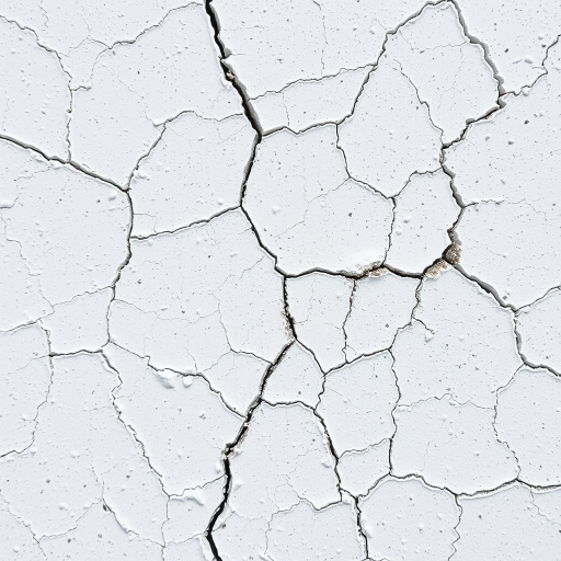 Create a high-resolution texture image of a white cracked surface with fine details, using a DSLR camera, 50mm lens, f/8 aperture, ISO 200, and natural lighting for enhanced clarity and texture.