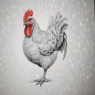 chicken drawing