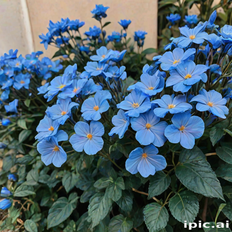 blue flowers aesthetic