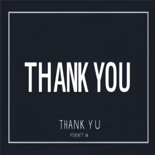 thank you font