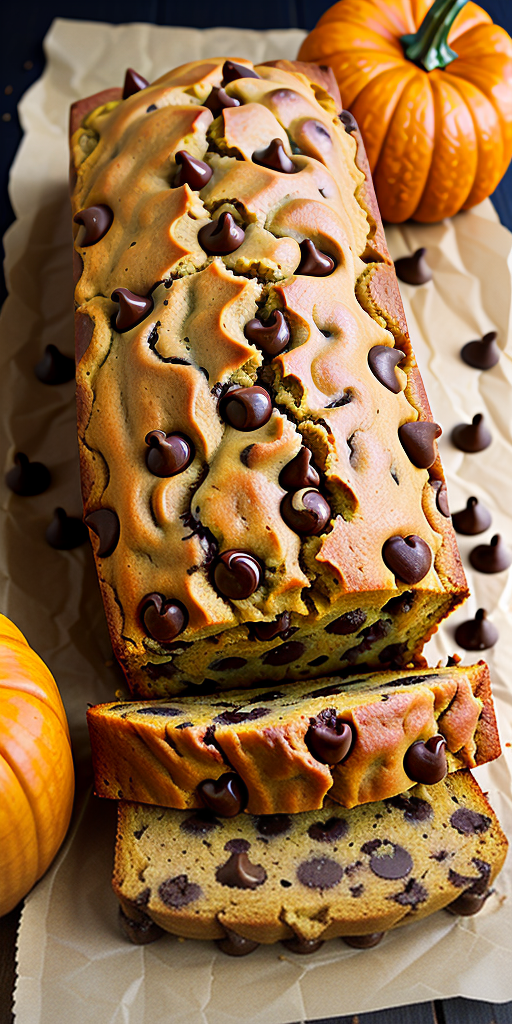 banana pumpkin chocolate chip bread