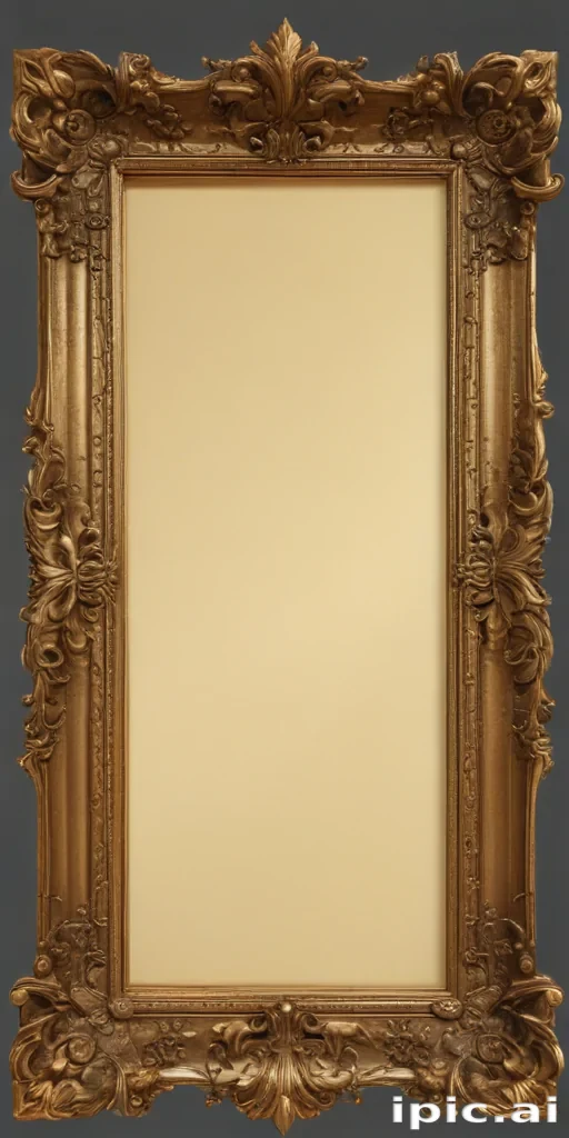 golden frame png transparent