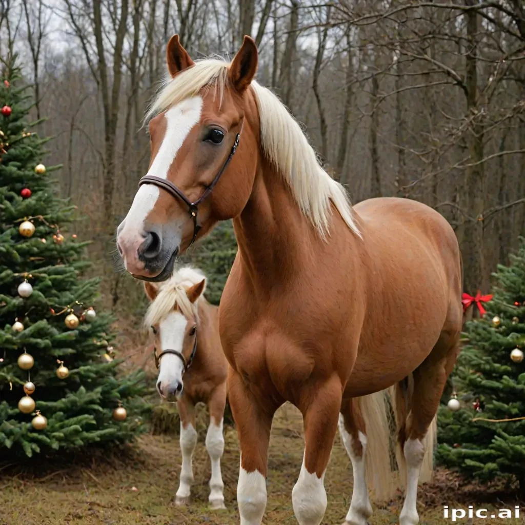merry christmas horse images