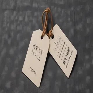 clothing tag mockup