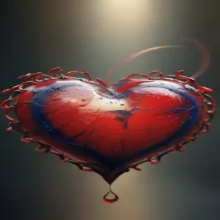 blurry heart