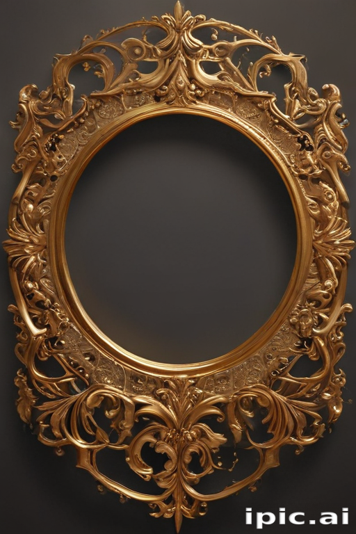 Intricately Designed Vintage Ornate Gold Frame Perfect for Elegant ...