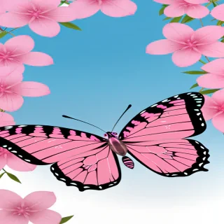 pink butterfly png