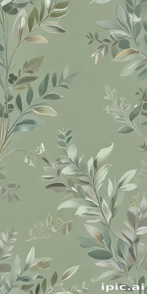sage green wallpaper iphone