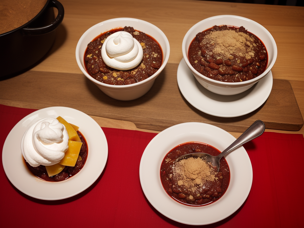 what dessert goes with chili