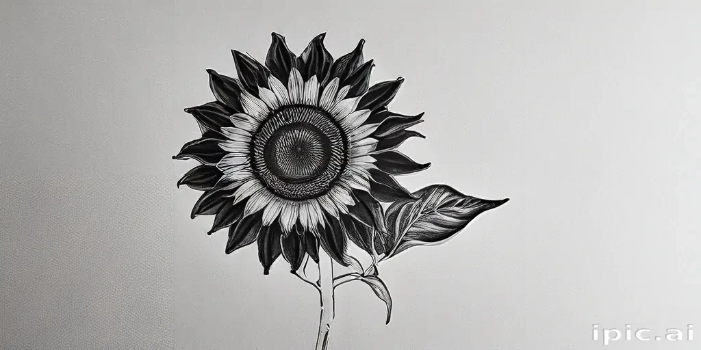 sunflower outline