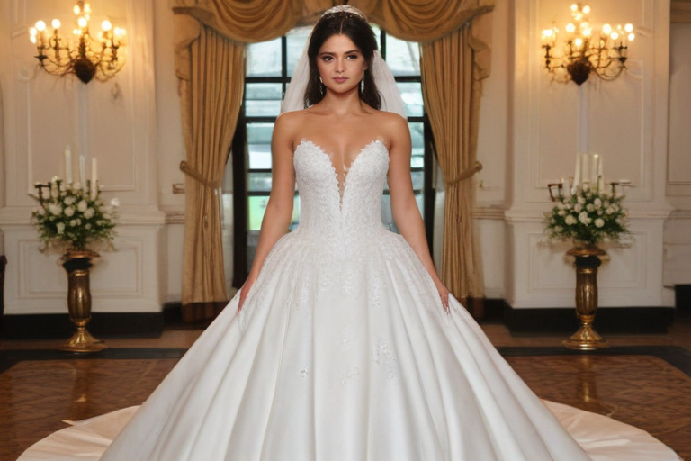 why was selena gomez in a wedding dress