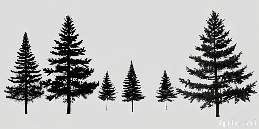 pine tree silhouette png