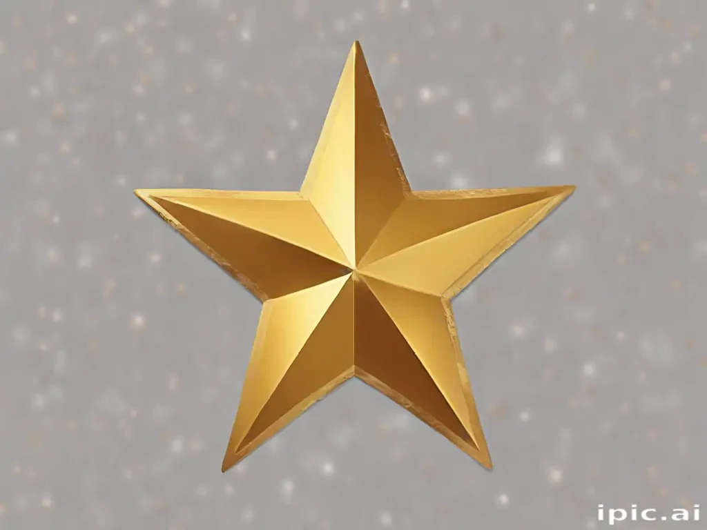gold star sticker png