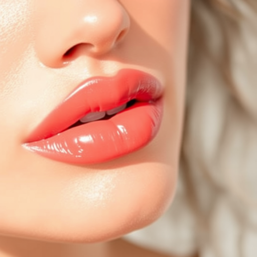Sheer coral lips with a balm-like texture, titled "Beachy Keen," offer a natural-looking tint and a nourishing formula for everyday wear