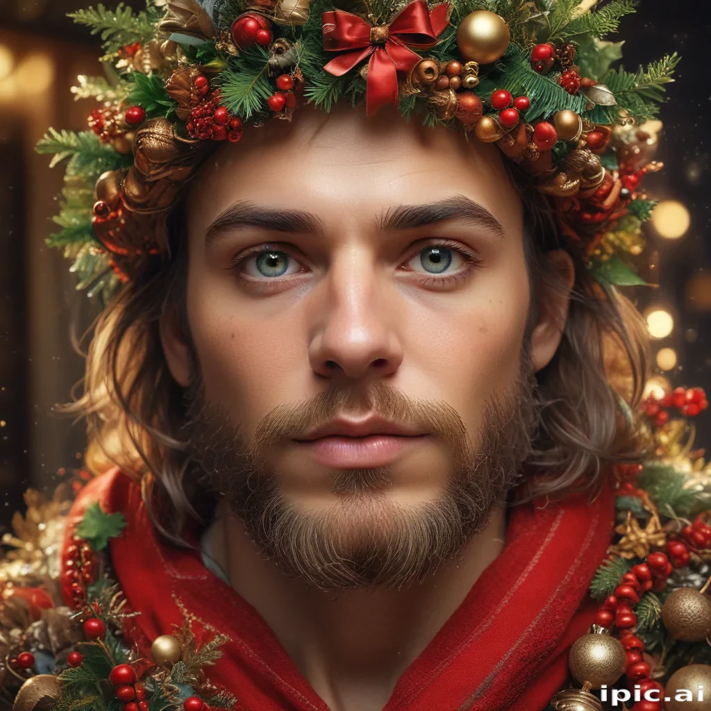 christmas background portrait