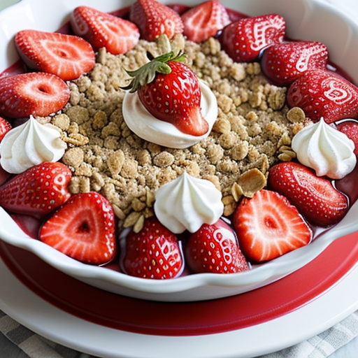 how to make strawberry crunch topping
