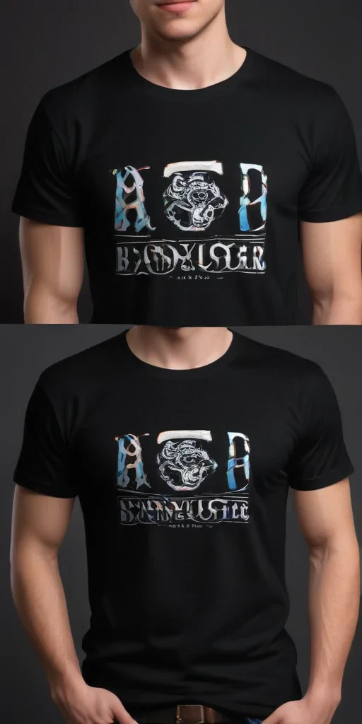 mockup tshirt black
