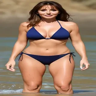carol vorderman in bikini