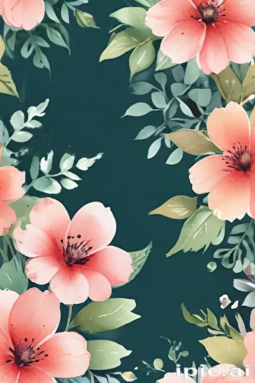 flower watercolor background