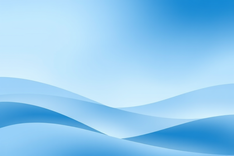 Generate a smooth gradient abstract background with varying shades of blue, soft curves and waves, using a high-resolution digital camera settings of f/4, ISO 100, shutter speed 1/125, landscape view, shot in a modern minimalist style, using a DSLR camera type.