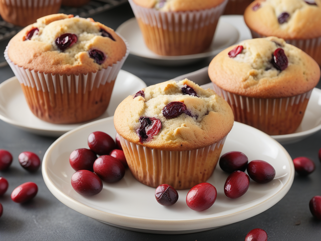 cranberry muffins with dried cranberries