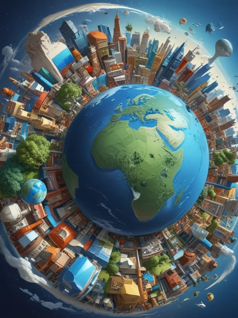cartoon picture planet earth