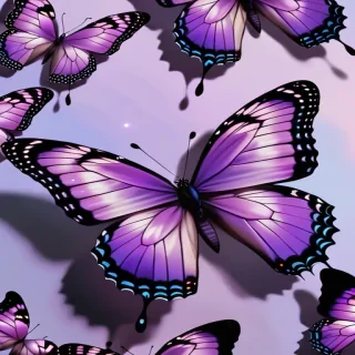 aesthetic purple butterfly