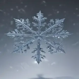 transparent snowflakes