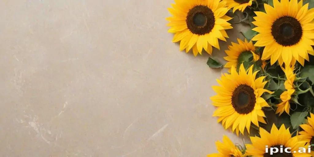 aesthetic sunflower background