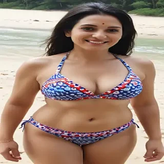aunty in bikini