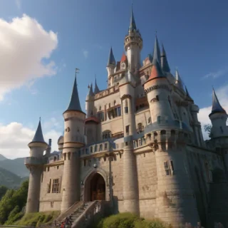 castle in cartoon