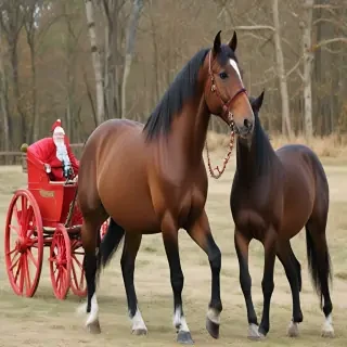 merry christmas horse images