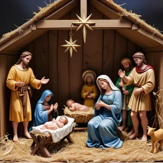 images of the manger scene